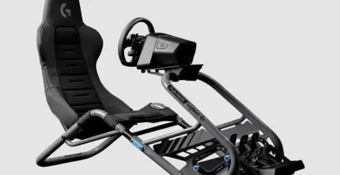 Here’s a $599 cockpit to go with your $1,000 Logitech racing wheel