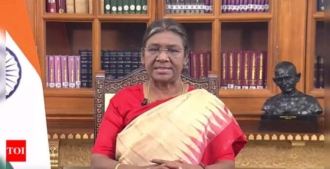 Along with modern techniques, revival of traditional methods of water management, harvesting need of hour: President Murmu