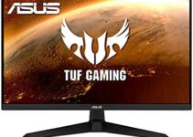 ASUS TUF Gaming 27” 1080P Gaming Monitor (VG277Q1A) – Full HD, 165Hz (Supports 144Hz), 1ms, Extreme Low Motion Blur, FreeSync Premium, Shadow Boost, Eye Care, HDMI, DisplayPort, Tilt Adjustable