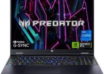 Acer Predator Helios 16 Gaming Laptop | 13th Gen Intel Core i7-13700HX | NVIDIA GeForce RTX 4070 | 16″ 2560 x 1600 240Hz G-SYNC Display | 16GB DDR5 | 1TB Gen 4 SSD | Killer Wi-Fi 6E | PH16-71-72YG