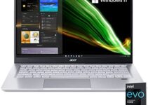 Acer Swift 3 Intel Evo Thin & Light Laptop | 14.0″ Full HD IPS | Intel Core i7-1165G7 | Intel Iris Xe Graphics | 16GB LPDDR4X | 512GB NVMe SSD | WiFi 6 | Back-lit KB | Windows 11 Home | SF314-511-753K