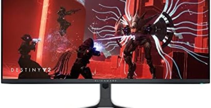 Alienware 34 Inch Curved PC Gaming Monitor, 3440 x 1440p Resolution, Quantum Dot OLED 175Hz, 1800R Curvature, True 1ms GTG, 1,000,000:1 Contrast Ratio, 1.07 Billion Colors, AW3423DW – Lunar Light