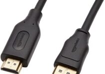 Amazon Basics Uni-Directional DisplayPort to HDMI Display Cable 4K@30Hz – 6 Feet