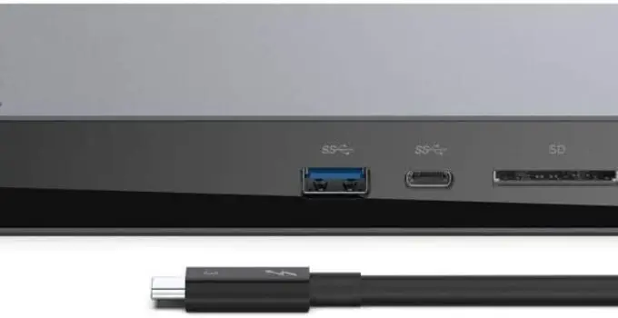 Belkin Thunderbolt 3 Dock Pro w/ Thunderbolt 3 Cable – USB-C Hub – USB-C Docking Station for MacOS & Windows, Dual 4K @60Hz, 40Gbps Transfer Speed, 85W Upstream Charging, w/ Ethernet, SD & Audio Ports