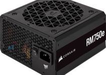 Corsair RM750e Fully Modular Low-Noise ATX Power Supply – Dual EPS12V Connectors – 105°C-Rated Capacitors – 80 Plus Gold Efficiency – Modern Standby Support – Black