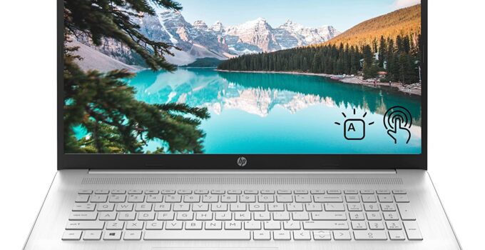 HP 17 Laptop, 17.3” HD+ Touchscreen, Intel Core i7-1165G7 Processor, 32GB DDR4 RAM, 1TB PCIe SSD + 1TB HDD, Backlit Keyboard, HDMI, Windows 11 Home, Silver