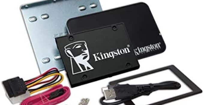 Kingston KC600 SSD SKC600B/2048G Internal SSD 2.5″, SATA Rev 3.0, 3D TLC, XTS-AES 256-bit encryption – with Upgrade kit