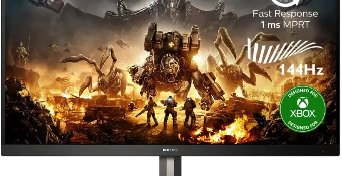 PHILIPS Momentum 329M1RV 32" 4K HDR Gaming Monitor, Designed for Xbox, 144Hz, 1 ms Response Time, 4Yr Advanced Replacement, Height-Adjustable