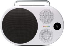 Polaroid P4 Music Player (Black) – Powerful Large Room Wireless Bluetooth Speaker Rechargeable with Dual Stereo Pairing