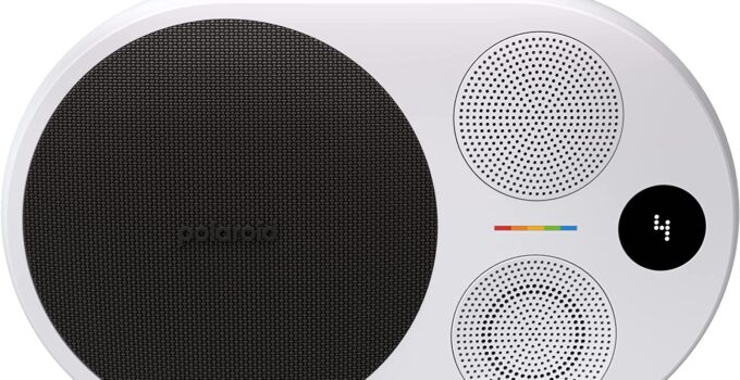 Polaroid P4 Music Player (Black) – Powerful Large Room Wireless Bluetooth Speaker Rechargeable with Dual Stereo Pairing