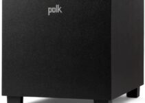 Polk Monitor XT10 Home Subwoofer, 10" Deep Bass Woofer, 100W Class D Amplification, Dolby Atmos, Auro 3D & DTS:X Compatible, Black