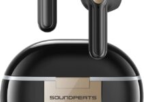SoundPEATS Wireless Earbuds Air3 Deluxe HS with Hi-Res Audio Certification and LDAC Codec, Bluetooth 5.2 Earphones with 4 Mics and ENC for Calls, 14.2mm Driver, 60ms Low Latency Game Mode, App Control