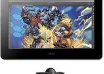 Wacom Cintiq Pro 16 Creative Pen and Touch Display (2021 Version) 4K Graphic Drawing Monitor with 8192 Pen Pressure and 98% Adobe RGB (DTH167K0A), Black