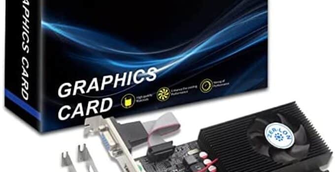 ZER-LON NVIDIA GT 730 Graphics Card, Computer Low Profile GPU, 4GB 128Bit GDDR3 PCIe x16, HDMI/VGA/DVI, DirectX 11, PhysX, OpenGL 3.1, Desktop Gaming Video Card, Support 2K (with Bracket)