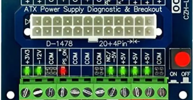 24/20-Pin ATX DC Power Supply Diagnostic/Breakout Board Module
