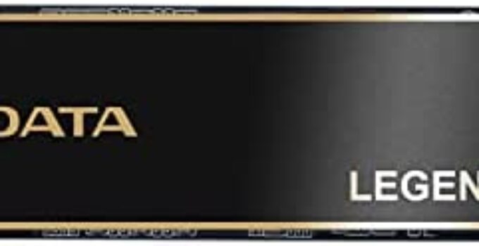 ADATA 1TB SSD Legend 960, NVMe PCIe Gen4 x 4 M.2 2280, Speed up to 7,400MB/s, Internal Solid State Drive for PS5 with Heatsink, Gaming, High Performance Computing, Super Endurance with 3D NAND