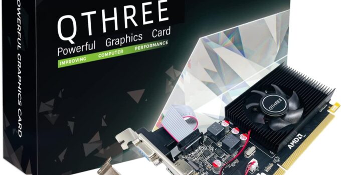 AMD Radeon R5 230 Graphics Card, 2GB GDDR3 64 Bits, DVI,HDMI,VGA,Computer GPU,Desktop Video Card for Gaming PC,PCI Express x16 2.0, DirectX 11,2K Support,Low Profile