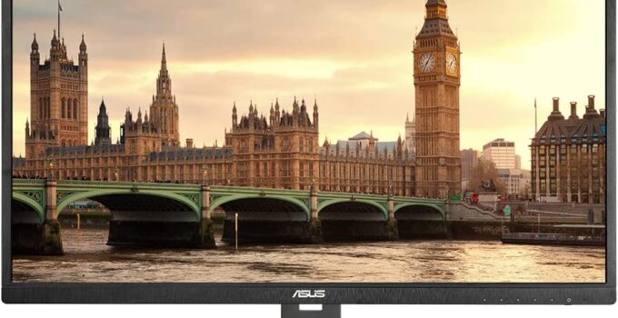 ASUS 27 inch 1080P Ultra Slim Computer Monitor- Full HD, Built-in Speakers, Low Blue Light, Flicker Free, VESA Mountable, Ergonomic Design, HDMI Port, VGA Port – VA279HAL