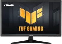 ASUS TUF Gaming 24” 1080P Monitor (VG248Q1B) – Full HD, 165Hz, Extreme Low Motion Blur, 0.5ms, FreeSync Premium, Eye Care, DisplayPort, HDMI, Shadow Boost, VESA Wall Mountable, Tilt Adjustable