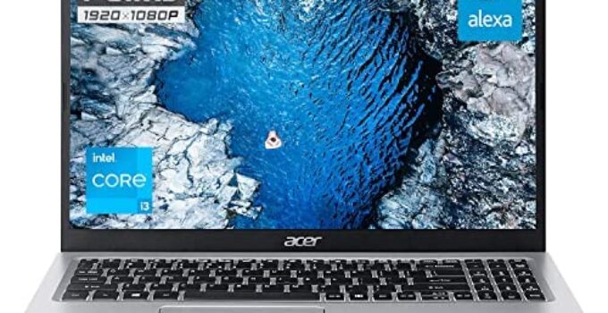 Acer Newest Aspire 5 Slim Essential Laptop, 15.6″ FHD IPS Display, 20GB RAM, 512GB SSD, Intel Dual-Core Processor, WiFi 6, USB A&C, RJ-45, Webcam, Amazon Alexa, Windows 11 Home, w/Mouse Pad