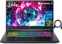 Acer Predator Helios 300 Gaming Laptop, 17.3″ Full HD IPS 144Hz, Intel i5-11400H CPU, GeForce RTX 3060 GPU, 16GB DDR4RAM, 1TB PCIe SSD, RGB Keyboard, Windows 11 Home, TWE 4K HDMI Cable
