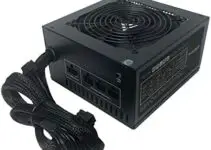 Apevia ATX-ES700W Essence 700W ATX Semi-Modular Gaming Power Supply with Auto-Thermally Controlled 120mm Black Fan, 115/230V Switch, All Protections