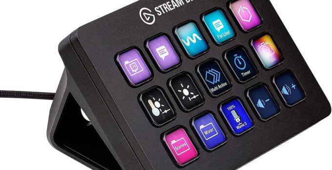 Elgato Stream Deck MK.2 – Studio Controller, 15 macro keys, trigger actions in apps and software like OBS, Twitch, ​YouTube and more, works with Mac and PC