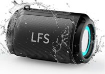 FLYSH Portable Bluetooth Speakers IPX5 Waterproof Wireless Speaker Outdoor Small Speaker, TWS Pairing, RGB Lights, 15H Playtime, Mini Speakers for Travel, Home, Shower