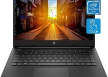HP Laptop 14-DQ0060NR 14″ HD Touchscreen, Intel Celeron N4120, 4GB RAM, 64GB eMMC, Windows 10 (Renewed)