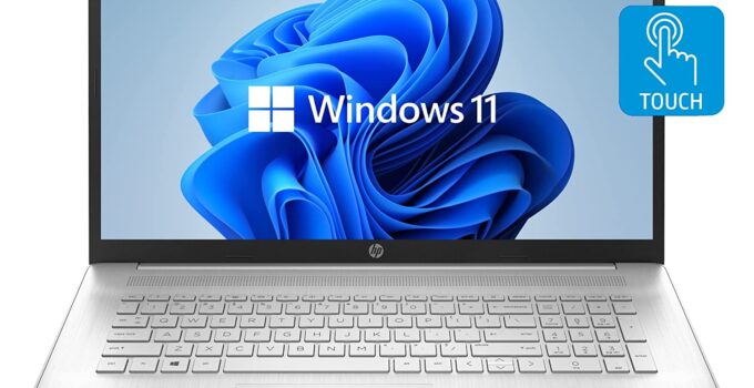HP Newest 17t Laptop, 17.3” HD+ Touchscreen, Intel Core i7-1165G7 Processor, 64GB DDR4 RAM, 2TB PCIe SSD, Backlit Keyboard, HDMI, Windows 11 Home, Silver