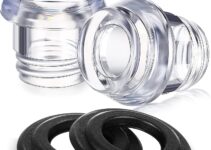 Lounsweer 2 Sets Knob Top and Washer Ring Compatible with Farberware Yosemite Coffee Percolators Replacement Transparent Coffee Percolator Top Coffee Percolator Parts
