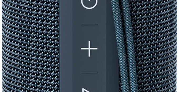 MIATONE Portable Bluetooth Speakers 36W Stereo Sound Bass Boost, Bluetooth 5.3 Wireless Speaker USB Type C Outdoor, 5000mAh 16H Playtime IPX7 Waterproof, Adjustable Switch Light Speaker – Blue