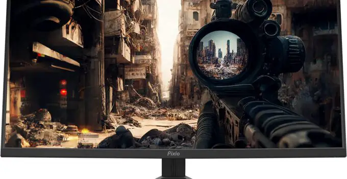Pixio PXC327 Advanced 32 inch 165Hz Fast VA 1ms GTG WQHD 2560 x 1440 Wide Screen Display Professional 1440p 165Hz DCI P3 95% 32-inch Adaptive Sync HDR, 32 inch Curved Gaming Monitor