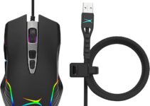 Premier Accessory Group Altec Lansing Ergonomic RGB Wired Gaming Mouse for PC Windows XP/Vista/7/8/10 and Mac OS (GM400)