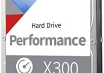Toshiba X300 12TB Performance & Gaming 3.5-Inch Internal Hard Drive – CMR SATA 6 GB/s 7200 RPM 256 MB Cache – HDWR21CXZSTA