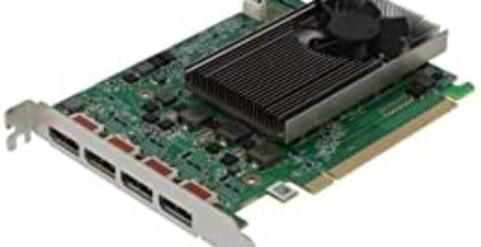 VisionTek Radeon RX 550 4GB GDDR5 4K Monitor Graphics Card, 4X DisplayPort Outputs, PCI Express 3.0, DirectX 12, Bus-Powered – 901458