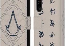 Head Case Designs Officially Licensed Assassin’s Creed Crest Graphics Leather Book Wallet Case Cover Compatible with Sony Xperia 1 IV
