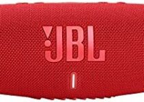 JBL CHARGE 5 – Portable Bluetooth Speaker with IP67 Waterproof and USB Charge out – Red
