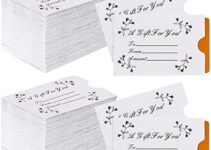 500 Pack Gift Card Sleeve Key Card Holder Sleeves Cash Envelopes Gift Card Money Envelopes for Cash Gifts Blank Hotel Key Card Envelopes Credit Card Protector for Business, 3.54 x 2.36 Inches
