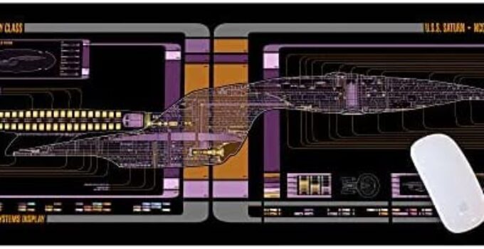 71810 Sci-fi Control Console Display Desk Mat, Trekkie Trekker Large Mouse pad for Desk, Gamer Mouse pad, Laptop Pad Mat, Game Mat, Gaming Computer Accessories, Gaming Room Decor, SciFi Gift HG