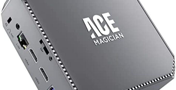 ACEMAGICIAN Mini PC, Intel N5095(up to 2.9GHz) Mini Desktop Computer, 12GB DDR4 RAM 256GB SSD, Dual HDMI 4K Screen Display, 2.4/5G WiFi & BT4.2, Gigabit Ethernet with VESA Mount for Daily Use/Office
