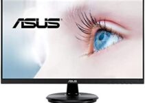 ASUS 27” 1080P Monitor (VA27DCP) – Full HD, IPS, 75Hz, USB-C 65W Power Delivery, Speakers, Adaptive-Sync/FreeSync, Eye Care, Low Blue Light, Flicker Free, VESA Mountable, Frameless, HDMI