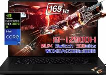 ASUS MUX ROG Zephyrus 16″ WQXGA（2560 x 1600） 165Hz Gaming Laptop-Intel Core i9-12900H, NVIDIA GeForce RTX 3070 Ti-DDR5 Memory, Thunderbolt 4, with HDMI Cable (16GB RAM|1TB PCIe 4.0 SSD)