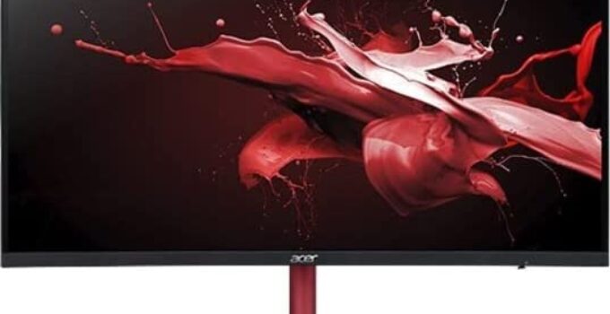 Acer Nitro XZ272U Pbmiiphx 27″ 1500R Curved Zero-Frame WQHD (2560 x 1440) Gaming Monitor | AMD FreeSync | Up to 165Hz | 4ms (G to G) | HDR 400 | 95% sRGB (1 x Display Port & 2 x HDMI 2.0 Ports)