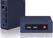 Beelink Mini S12 PC, Newest Intel 12th N95(4C/4T, Up to 3.4GHz), 8GB DDR4 RAM 256GB SSD, Mini Desktop Computer Support Dual HDMI 4K UHD Output/WiFi5/BT4.2/Gigabit Ethernet for Family-NAS/HTPC