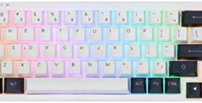 EPOMAKER Theory TH68 Pro 65% 67Keys RGB Hot Swappable Programmable Bluetooth 5.0/2.4Ghz Wireless/USB-C Wired Triple Modes Mechanical Gaming Keyboard with Rotary Knob for Win/Mac(Flamingo Switch)