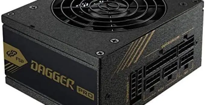 FSP Dagger Pro 650W Mini ITX Solution/SFX 12V / Micro ATX 80 Plus Gold Certified Full Modular VR / 4K Ready Gaming Power Supply (SDA2-650)