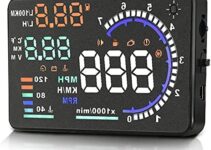 HUD Display for Cars OBD2, Dagood A8 Head-up Display 5.5 inches, Plug & Play Digital Speedometer MPH RPM, Overspeed Warning, Universal OBDII, EUOBD Auto Speed Heads Up Windshield Display for Cars
