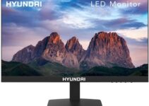 HYUNDAI 21-Inch Professional Thin LED Monitor with 75Hz Refresh, Full HD (1920x1080p), HDMI & VGA Ports, VESA Mountable, Sleek Black Design (21FOM Series Monitors)