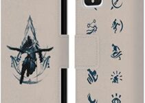 Head Case Designs Officially Licensed Assassin’s Creed Basim Graphics Leather Book Wallet Case Cover Compatible with Google Pixel 4